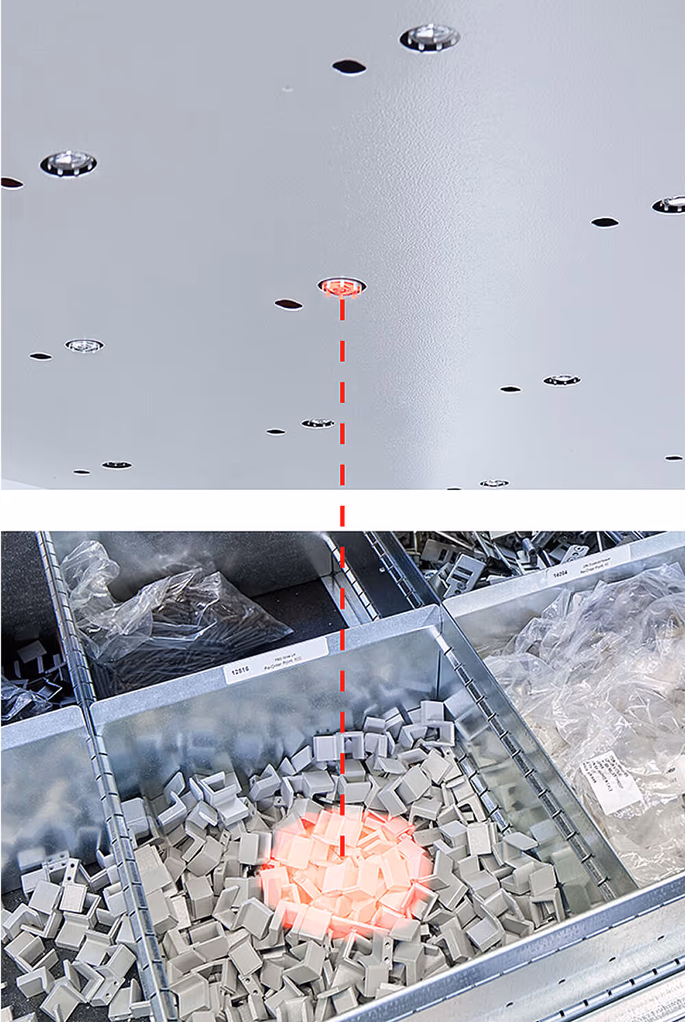 Hänel Pick-o-Light system LED compartment illumination