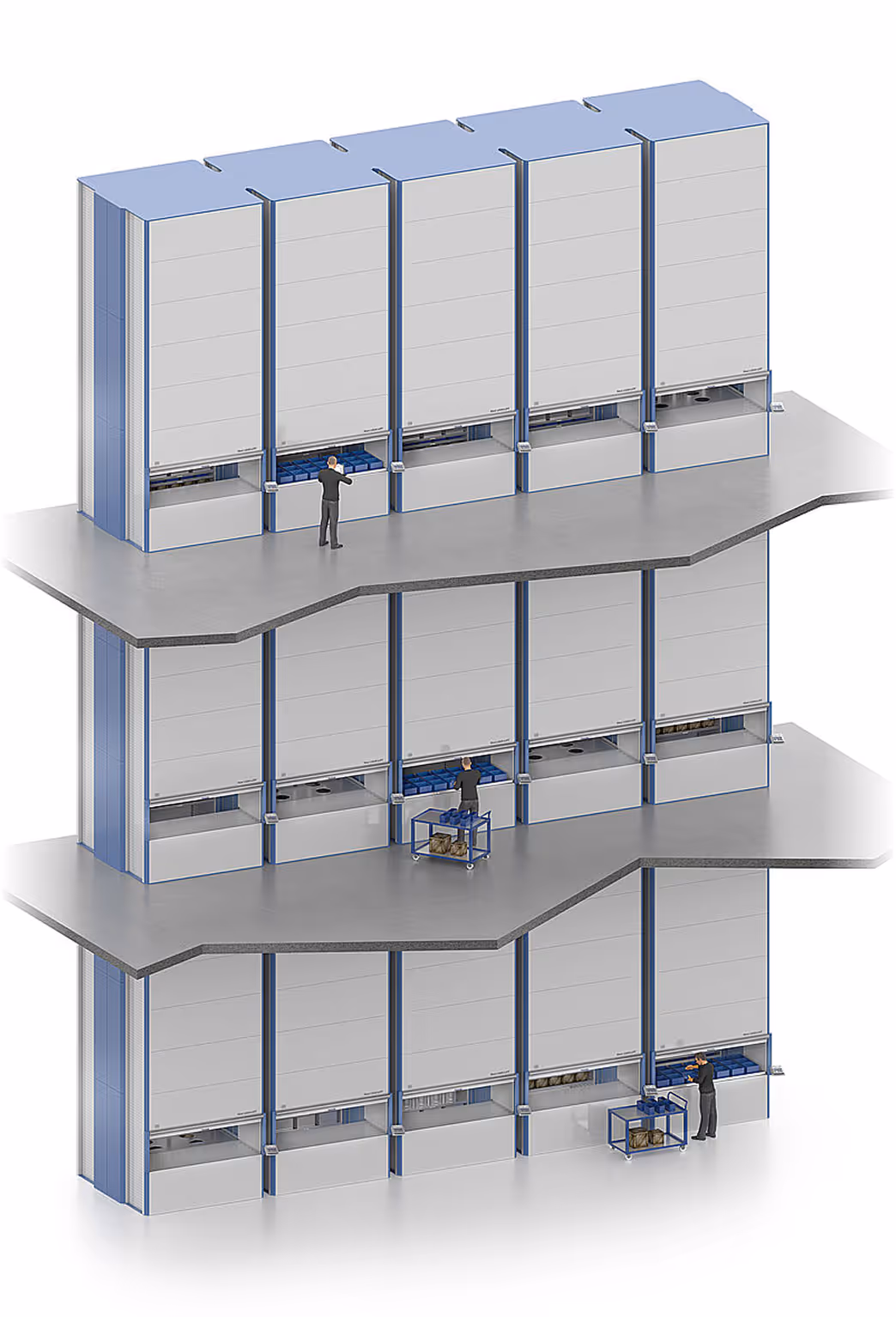 Multi-level Hänel Lean-Lift storage system